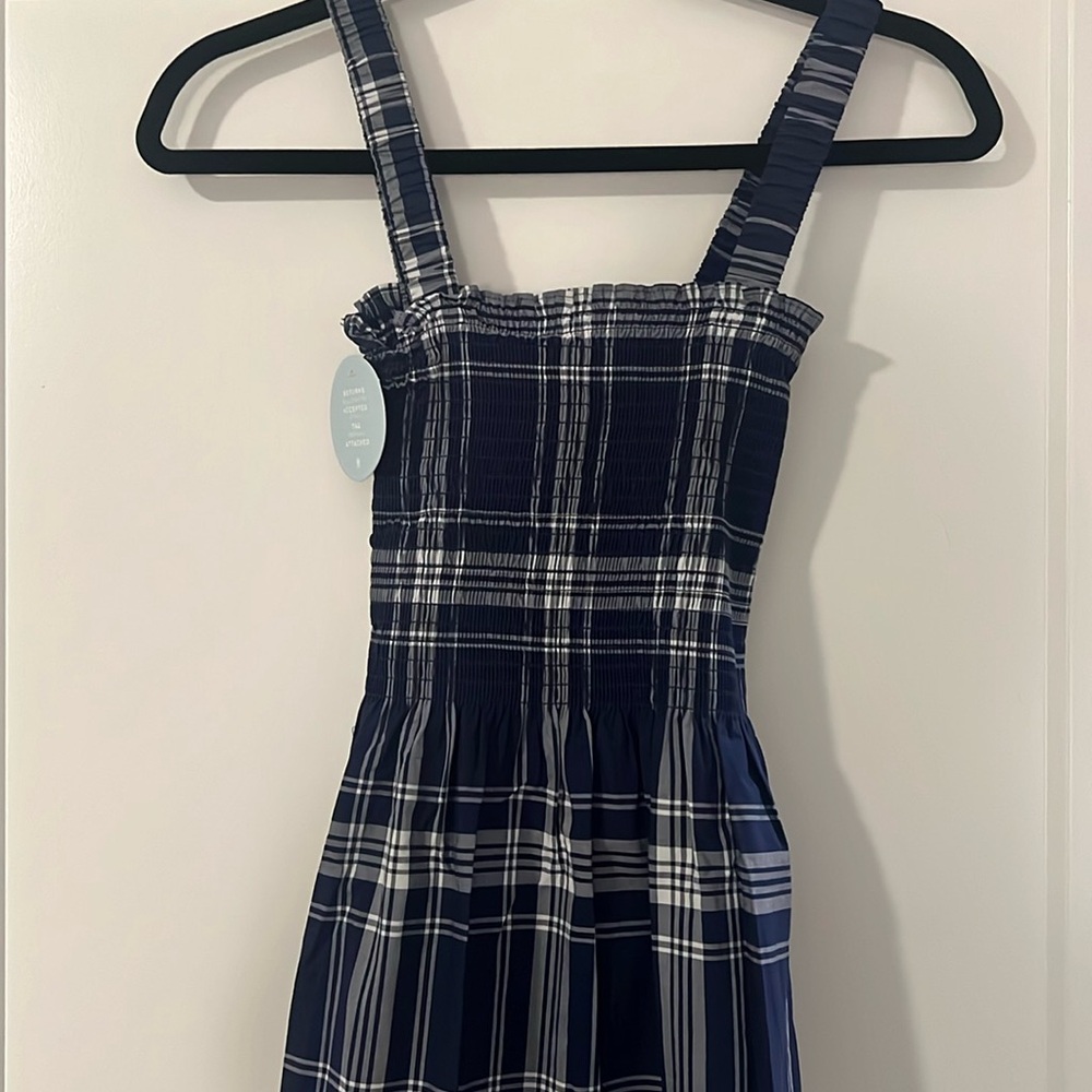 Hill House home Anjuli Nap Dress XXS plaid